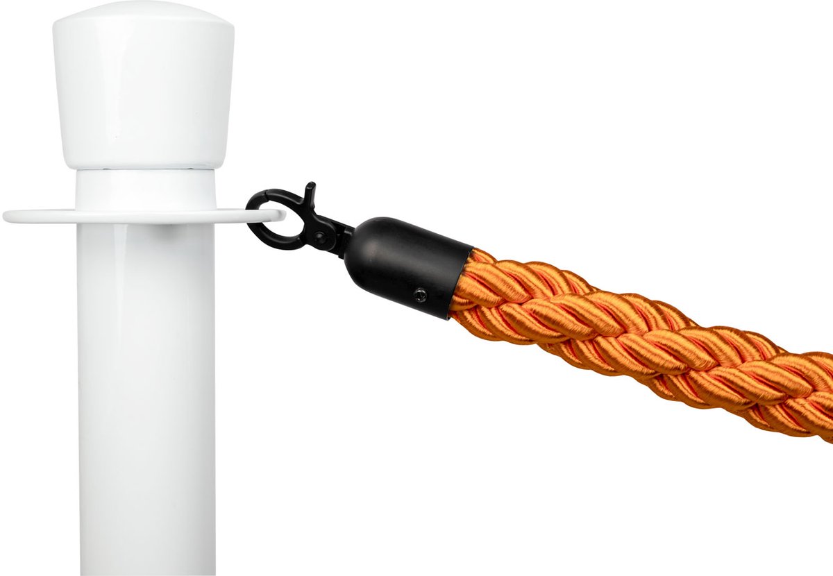   | Afzetkoord Gedraaid | Zwart - Oranje